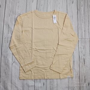 NWT Gap Kids Boy's Long Sleeve Shirt Yellow 100% Cotton Size L(10)